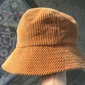 David and Young Corduroy rust wide cord COTTON unisex Bucket Hat